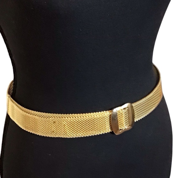 Vintage Sarah Coventry Gold Tone Mesh Belt 36” Chainmail Buckle Retro 1” Wide main image 11